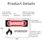 Signmission Hydrogen Danger Sign, Aluminum, 14in W x 10in L, 2PK OS-2PACK-DS-A-1014-L-1368 - alternate 8